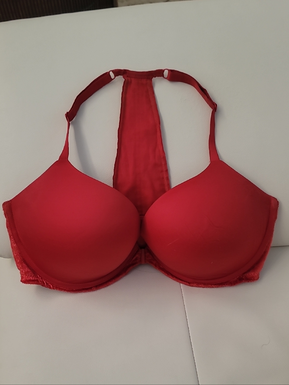Victoria's Secret Red Racerback Push-Up Bra